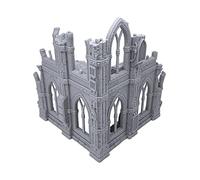 EnderToys Terrain4Print Ruines gothiques de science-fiction (lot C), décor de table imprimé en 3D et terrain de jeu de guerre pour figurines de 28 mm