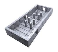 EnderToys Tiles de donjon verrouillables - Salle pilier, Terrain Scenery Table 28 mm Miniatures Jeu de rôle, Impression 3D Peindre
