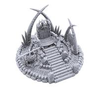 EnderToys War Boss Throne par Printable Scenery, Paysage RPG imprimé en 3D et Terrain de Jeu de Guerre, Figurines de 28 mm