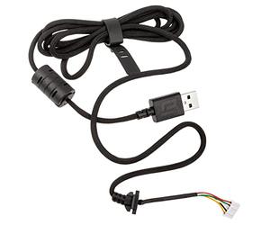 ENDGAME GEAR Câble de Remplacement Pour la Souris de Jeu XM1 Réparation de Endgame Gear - Flex Cord 2.0 - Câble de Rechange Flexible, Durable et Léger en Nylon Tressé, Noir, 1,85 cm de Long.