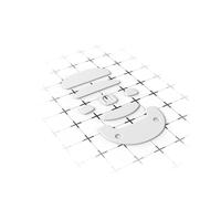 Endgame Gear OP1 Patins de Souris PTFE Blanc, Épaisseur 0.8mm, Compatibilité Souris Endgame Gear OP1, Inclut Skate Set Large, Small et Sensor Skate