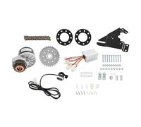 Endingfuny Kit de conversion de vélo électrique 250 W 24 V avec chaîne, commande du moteur, pignon, plaque triangulaire, accélérateur, 3300 tr/min, kit de conversion de vélo électrique pour vélos