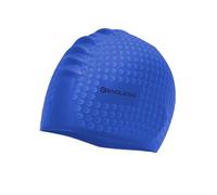 Endless EL1021 Comfortable Silicon Swimming Cap with Bubble Design | Blue | Material : Silicon | Elastic Waterproof Swimming Cap for Long and Short Hair with Thicker Edge | for Adults, Women and Men
