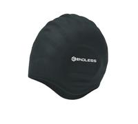Endless EL1023 Comfortable Silicon Swimming Cap with Ergonomic Ear Pockets | Black | Material : Silicon | Fully Elastic Waterproof Cap for Long and Short Hair with Thicker Edge | for Women and Men