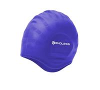 Endless El1023 Comfortable Swimming Ergonomic Ear Pockets, Blue, Material : Silicon, Fully Elastic Waterproof Cap Long Short Hair with Thicker Edge, for Women and Men Mixte