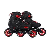 Endless EL1033 Inline Adjustable Skates Large 39 EUR (UK 5.5) - 43 EUR (UK 9) for 12 Years and Above | Red | Aluminium Chassis and 100 mm PU Three Wheels | with ABEC 9 Bearings | Indoor and Outdoor