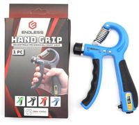 Endless EL1039 Adjustable Hand Grip Strengthener from 5 Kg to 60 Kg Resistance Level with Counter | Assorted | Exercise Equipment to Use in Home and Gym for Forearm and Finger Power Gripper Exercises