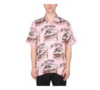 Endless Joy - Bowling Shirt SS Printed - Homme - Chemises - Rose - Taille: L