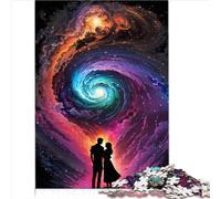 Endless Love Space Puzzle | Puzzles 1000 Piece Jigsaw Puzzles for Adults Premium Cardboard Suitable for Adults and Children 12 and up Help Children Develop （26x38cm）