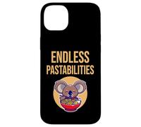Endless Pastabilities, Cool Koala Eats Pasta Illustration Coque pour iPhone 14 Plus