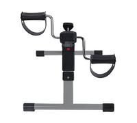 Endless Pédale pliante Exerciseur avec écran LCD | Noir | Matériau : alliage d'acier | Mini exercise sous le bureau Vélo de pied Cycle à main portable, pédale d'exercice pour bras et jambes | Pour