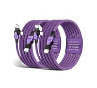 EndlesShine Lot de 2 câbles USB C 240 W - Rotation à 180 ° - 1,8 m - PD 3.1 - Câble de charge rapide USB C vers USB C - En nylon - Pour iPhone, Samsung Galaxy S25/S24, MacBook - Appareils de type C