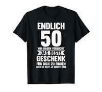 Endlich 50 wir haben versucht Gästeliste T-Shirt