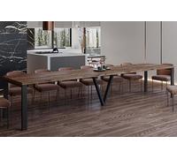 Endo-Moebel Table à Manger XXL Titan 130 cm - Extensible jusqu'à 405 cm Table de Cuisine pouvant accueillir jusqu'à 12 Personnes (Monastery Eiche)