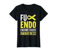 Endo Warrior Endométriose Maladie de Sensibilisation à l'endométriose T-Shirt Graphique avec Valeur, Femme, Noir, L