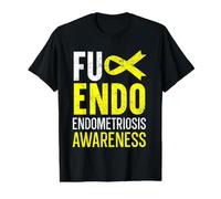 Endo Warrior Endométriose Maladie de Sensibilisation à l'endométriose T-Shirt Graphique avec Valeur, Homme, Noir, S