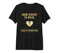 Endo Warrior Sensibilisation à l'endométriose Soutien de la santé des Femmes T-Shirt Haut de Gamme