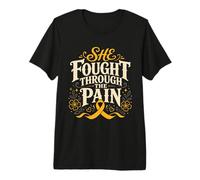 Endo Warrior Support Ruban Jaune pour Sensibilisation à l'endométriose T-Shirt Haut de Gamme