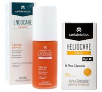 Endocare Radiance C Ferulic Sérum Gel 30ml + Heliocare 360º D Plus 30 Capsules