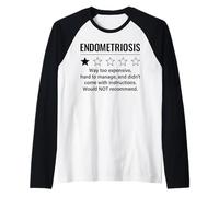 Endométriose 1 étoile Notation drôle de Sensibilisation à l'endométriose Manche Raglan
