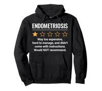Endométriose 1 étoile Notation drôle de Sensibilisation à l'endométriose Sweat à Capuche