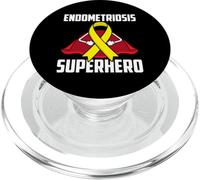 Endométriose Survivor Warrior Fighter Sensibilisation aux Super-héros PopSockets PopGrip pour MagSafe