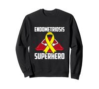 Endométriose Survivor Warrior Fighter Sensibilisation aux Super-héros Sweatshirt
