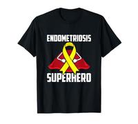 Endométriose Survivor Warrior Fighter Sensibilisation aux Super-héros T-Shirt