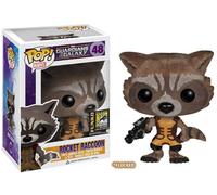 Endommagé Boîte Gardiens De Galaxy Sdcc Exclusive Afflués Fusée Raton Laveur Pop