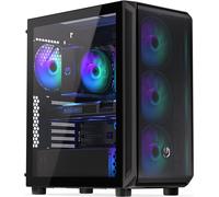 ENDORFY Arx 500 ARGB, 4 Ventilateurs ARGB de 140 mm Inclus, Panneau latéral en Verre trempé, Haute compatibilité avec Divers Composants du PC | EY2A011