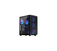 ENDORFY Arx 500 ARGB Noir, Boîtier PC ATX/mATX/ITX, 1x3.5", 6x2.5", 4x 140mm ARGB, USB 3.2 Gen1/Gen2 Type-A/Type-C, Verre Trempé