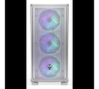 ENDORFY ARX 500 ARGB White - Boîtier PC Midi Tower ATX/micro ATX/Mini-ITX, 1x 3.5", 6x 2.5", 4x ventilateurs 140mm, USB Type-C, Verre Trempé