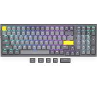 ENDORFY Celeris 1800 Clavier sans Fil 1800 QWERTY BT 2,4 GHz, SideTune, commutateurs Yellow by Gateron, Top Plate avec FR4 pour Une Meilleure Sensation de Frappe