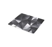 ENDORFY Crystal Black L - Tapis de Souris Gaming 450x400mm, Surface Tissu Noir/Blanc, Base Caoutchouc Antidérapante, Bords Cousus, Épaisseur 3mm