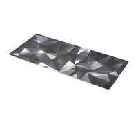 ENDORFY Crystal Black XL Tapis de Souris XXL 900x400 mm, Guide de Souris Lisse, Bord imprimé, Base en Caoutchouc antidérapant, Design élégant