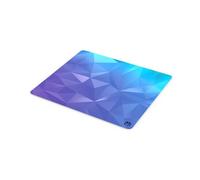 ENDORFY Crystal Blue L Tapis de Souris 450x400 mm L, Guide de Souris Lisse, Bord imprimé, Base en Caoutchouc antidérapant, Design élégant