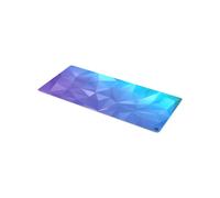 ENDORFY Crystal Blue XL Tapis de Souris Gaming 900x400x3mm Noir/Bleu, Surface Tissu, Base Caoutchouc Antidérapante, Rebords Cousus