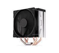 ENDORFY Fera 5 Refroidisseur d'air pour processeur, ventilateur 12cm, 250-1800 RPM, 4 caloducs, noir, sockets LGA 775 à 1700 et AM2+ à AM5, radiateur 15.5x7.7x12.7cm