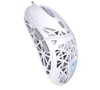 ENDORFY LIV Souris de Gaming sans Fil Onyx White, Blanche, Souris sans Fil, Design Ultra léger (69 g), Maximum 12 000 DPI, PixArt PAW3311, Kailh GM 4.0, 2,4 GHz, BT, USB-A, rétroéclairage ARGB