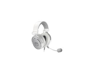 ENDORFY VIRO Onyx White, Over Ear Headphones, Additional Pair of Fabric earpads, Detachable Microphone, Detachable Cable | EY1A004