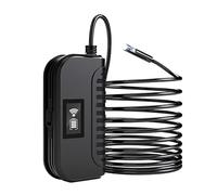 Endoscope 8 mm double lentille Wifi HD 5 millions avec LED sans fil caméra d'inspection étanche industrielle pipeline réparation automatique câble semi-rigide pour