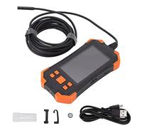 Endoscope à Double Objectif 7,9mm, Écran IPS 4,3 Pouces, Batterie 3000mAh, Étanche IP67, Câble 5m Bleu - Vidéo HD 1080P, Recharge USB, Usage Professionnel et Domestique (Orange)