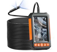 VEVOR Caméra Endoscopique Endoscope Double Objectif Écran IPS 10,9 cm Câble 15 m