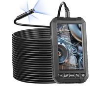 Endoscope à Triple Objectif-VEVOR-Câble Semi-rigide 15 m-pour Inspection Automobile, Vidange, Canalisation, Plomberie