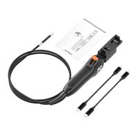 Endoscope articulé bidirectionnel de Type C avec Joystick et Tige coulissante, caméra d'orientation 360°/180° for Inspection Automobile(6.2MM Soft 1.5M)
