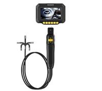 Endoscope articulé bidirectionnel, Rotation à 360° et 180°, Joystick, caméra, écran IPS 4,3 Pouces HD 1080p, boroscope d'inspection Automobile avec LED(1m,4.3Inch 6.2MM Soft)