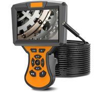 Endoscope avec caméra, moniteur couleur de 4,3 pouces, appareil photo de 17 mm, angle de vision large de 145°, caméra endoscopique industrielle pour drainage des égouts, orange, 10 m