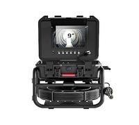 Endoscope Caméra d'inspection de tuyau d'égout avec écran 512HZ 9 "IPS 1080P + vidéo à nivellement automatique + enregistrement 5X image agrandie + compteur(20m,5MM Cable)