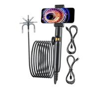 Endoscope Camera with Light, Industrial Colonoscope Cameras, 39.37 inches User Friendly & Versatile Usage, Waterproof Snake Scope 5.5mm Lens for Duct HVAC System, Electrical Equipment Inspection