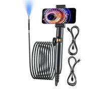 Endoscope Camera with Light, Waterproof Snake Scope for Electrical Equipment, HVAC Duct Inspection Tool, Industrial Camera for Mechanical and System Maintenance, 1 Set